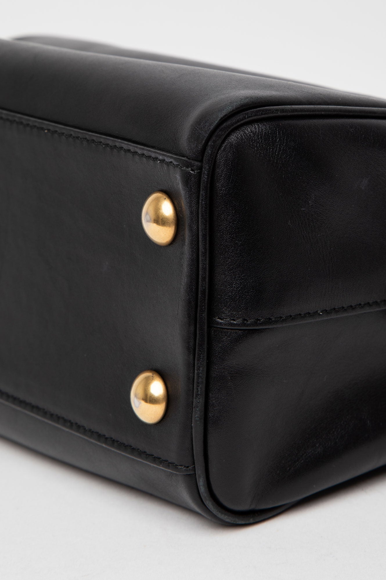 Saint Laurent Black Leather  Two Way Bag