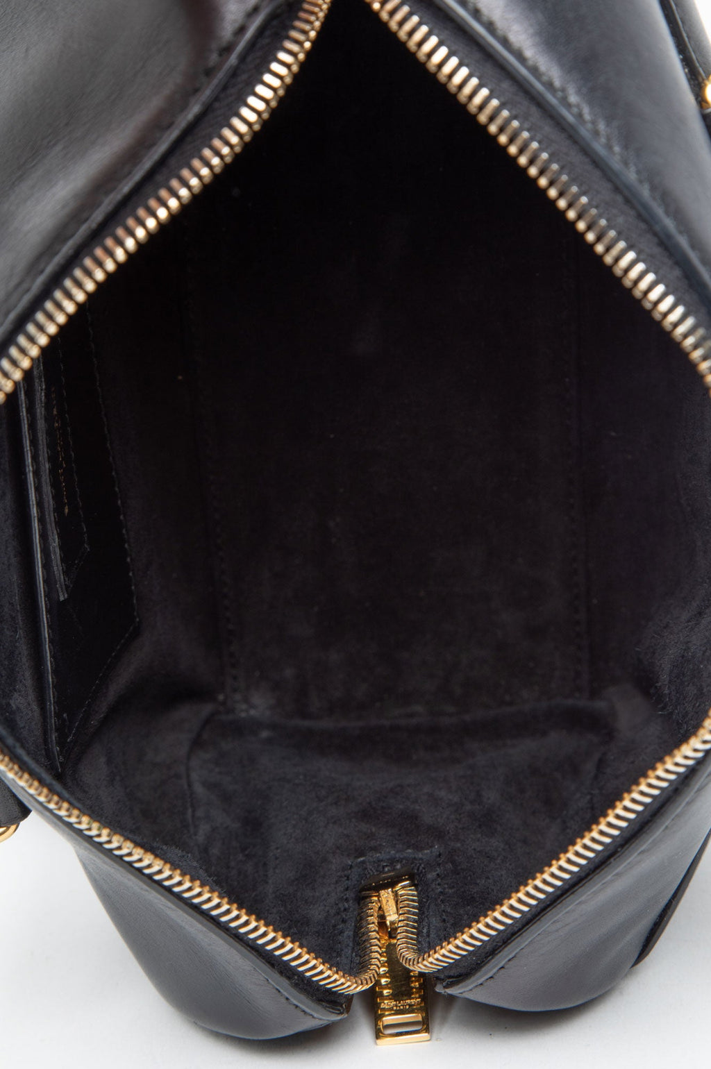 Saint Laurent Black Leather  Two Way Bag