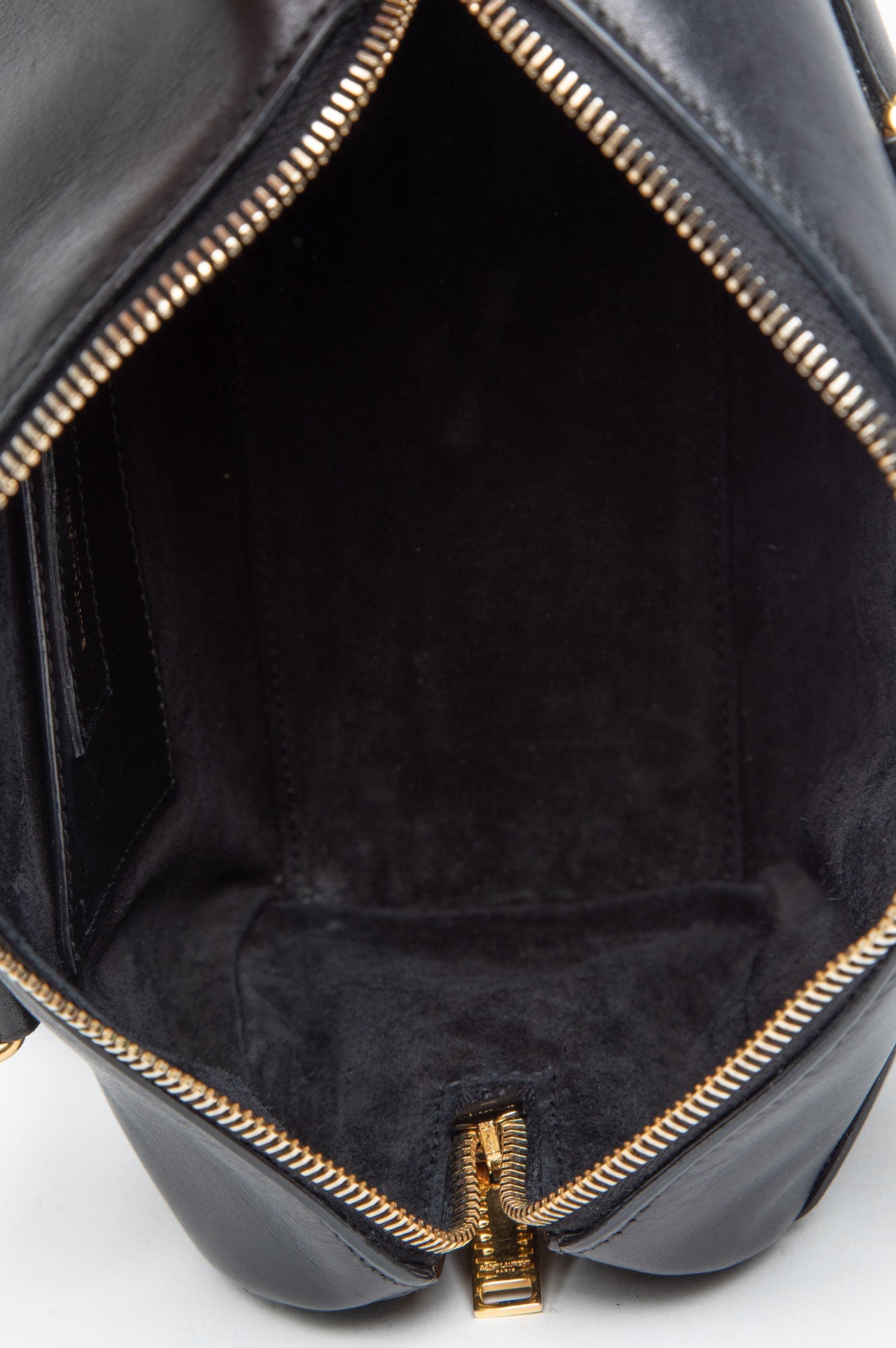 Saint Laurent Black Leather  Two Way Bag