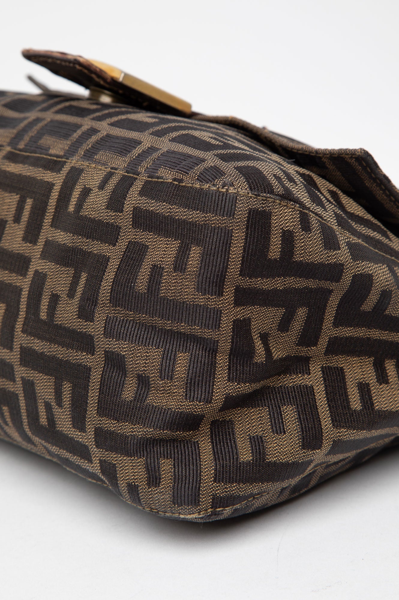 Fendi Zucca Canvas Shoulder Bag