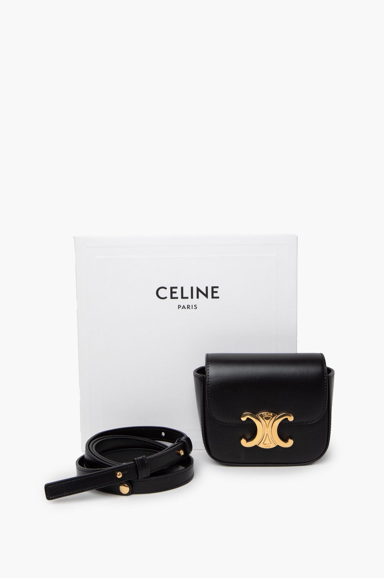 Celine Black Mini Claude Crossbody Bag