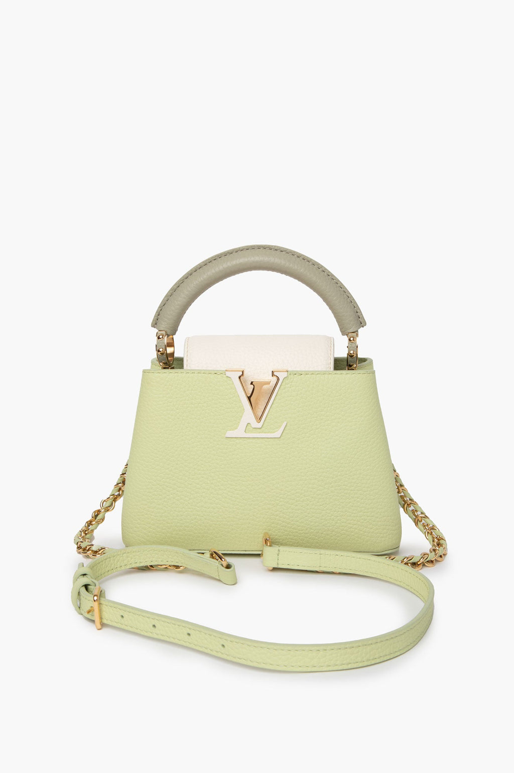 Louis Vuitton Vert Noto Green Capucines Mini Bag