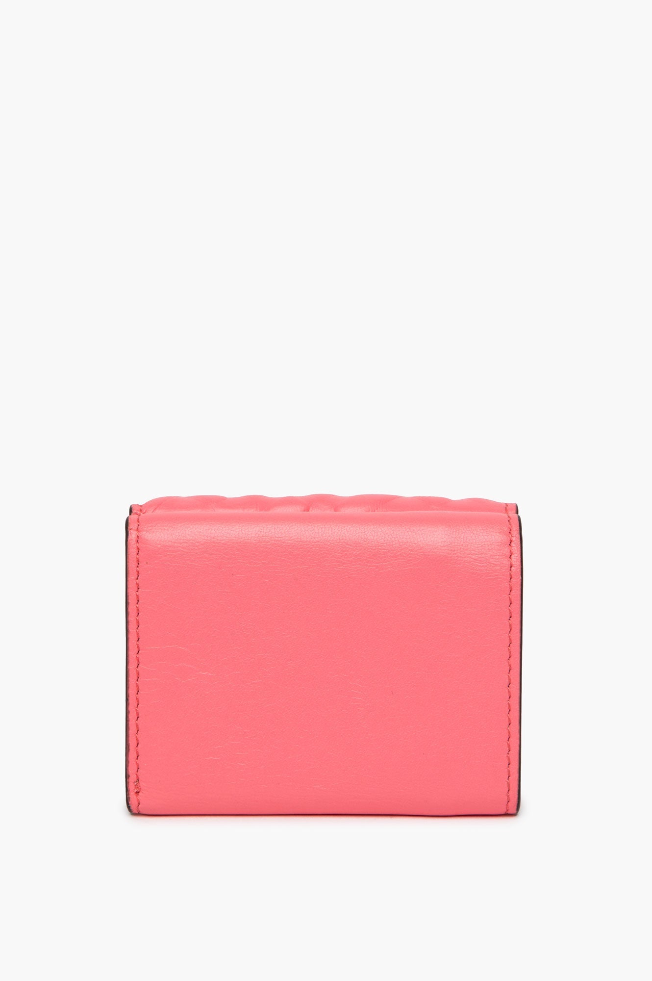 Fendi Baguette Micro Trifold Pink Wallet