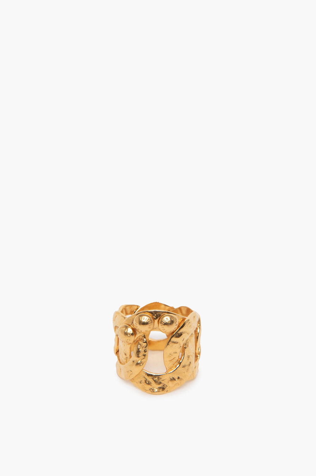 Louis Vuitton Brush Gold Ring Size 7.5