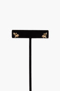 Tiffany & Co 18K Gold Olive Leaf Diamond Earrings