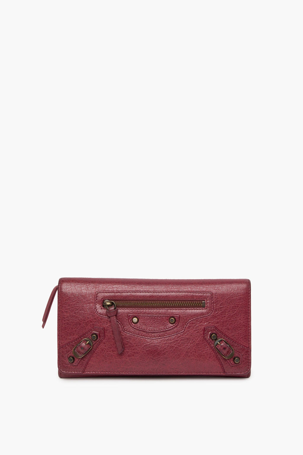 Balenciaga Violet Lambskin Continental Wallet