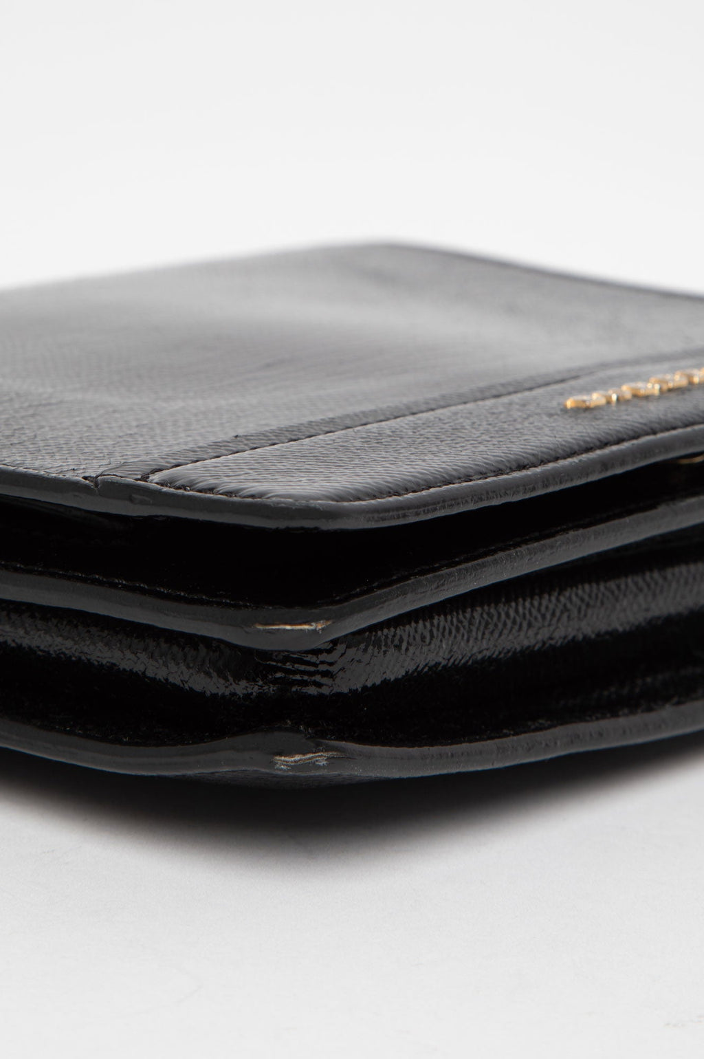 Burberry Black Patent Flap Bag