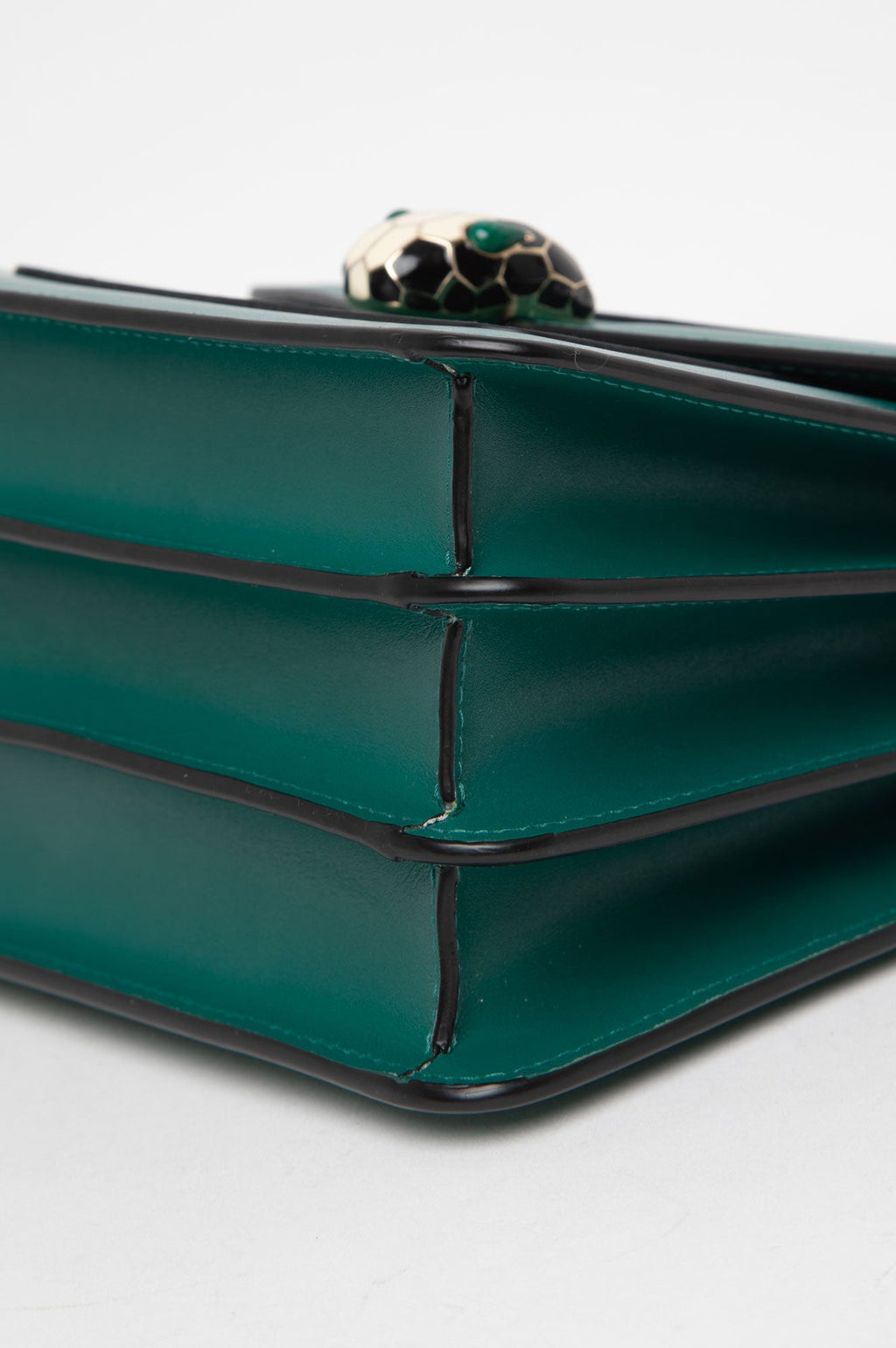 Bvlgari Serpenti Green Forever Emerald Small Top Handle Bag