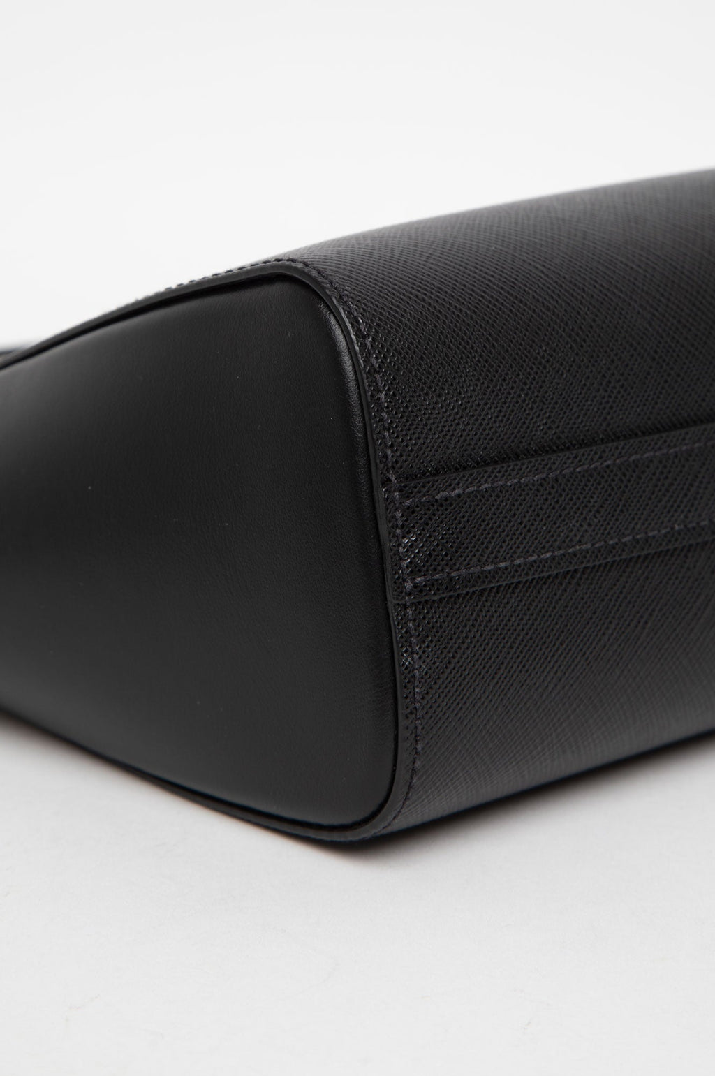 Prada Black Saffiano Mini Zipped Tote