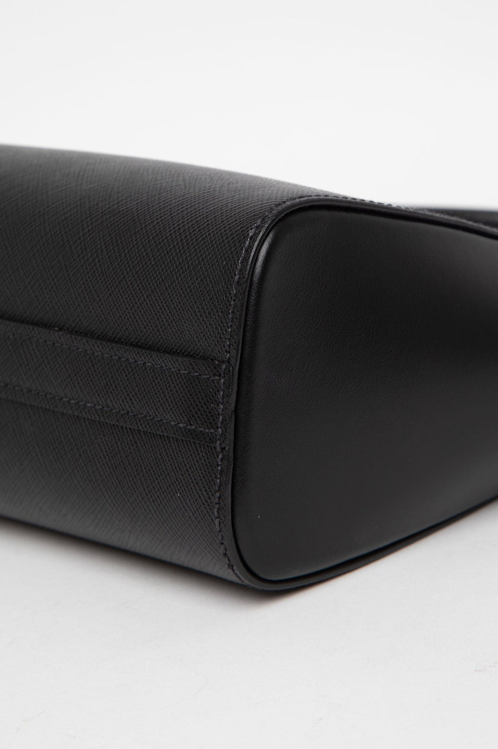 Prada Black Saffiano Mini Zipped Tote