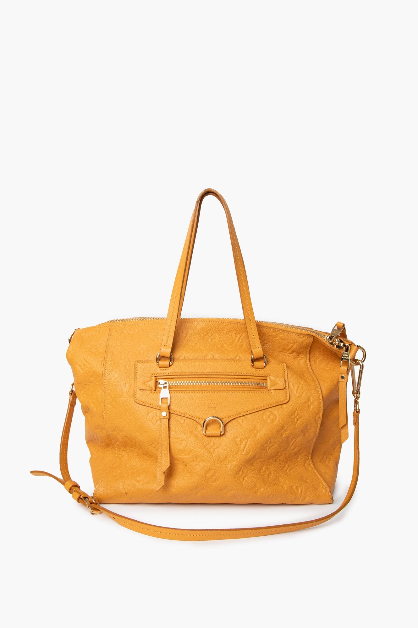 Louis Vuitton Yellow Monogram Leather Empreinte Lumineuse Bag