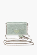 Prada Green Satin Crystal Crossbody Bag