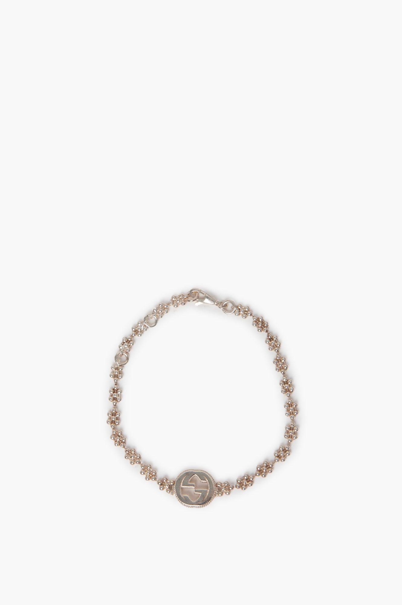 Gucci Silver Single GG Bracelet