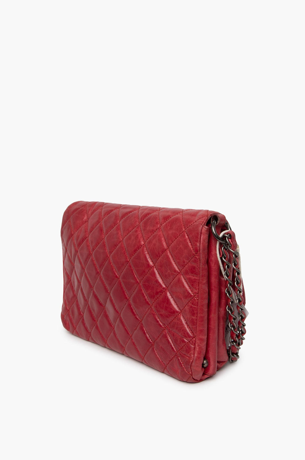 Chanel Red Flap Boy Lock Shoulder Bag