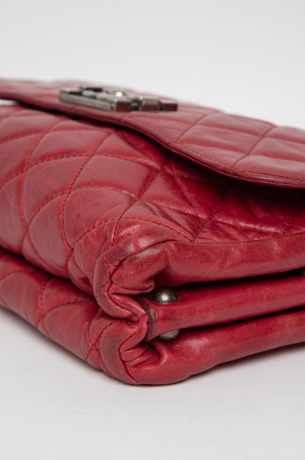 Chanel Red Flap Boy Lock Shoulder Bag