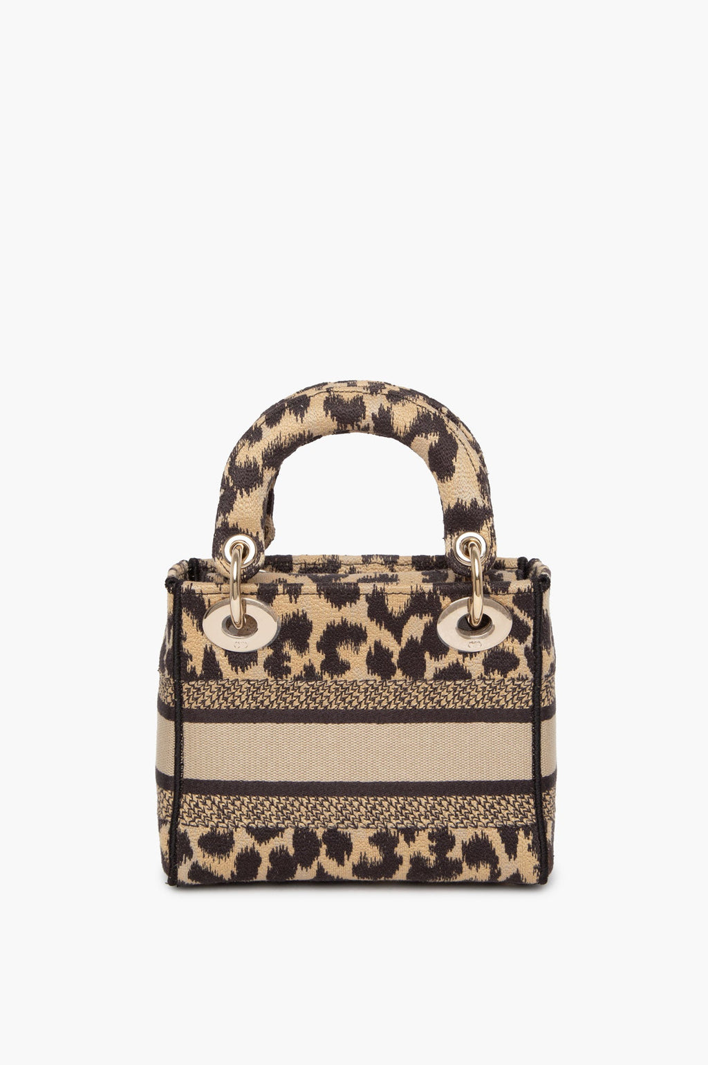 Christian Dior Mizza Embroidered Canvas Mini Lady Dior Bag