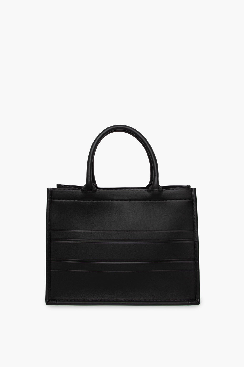 Christian Dior Black Leather Book Tote