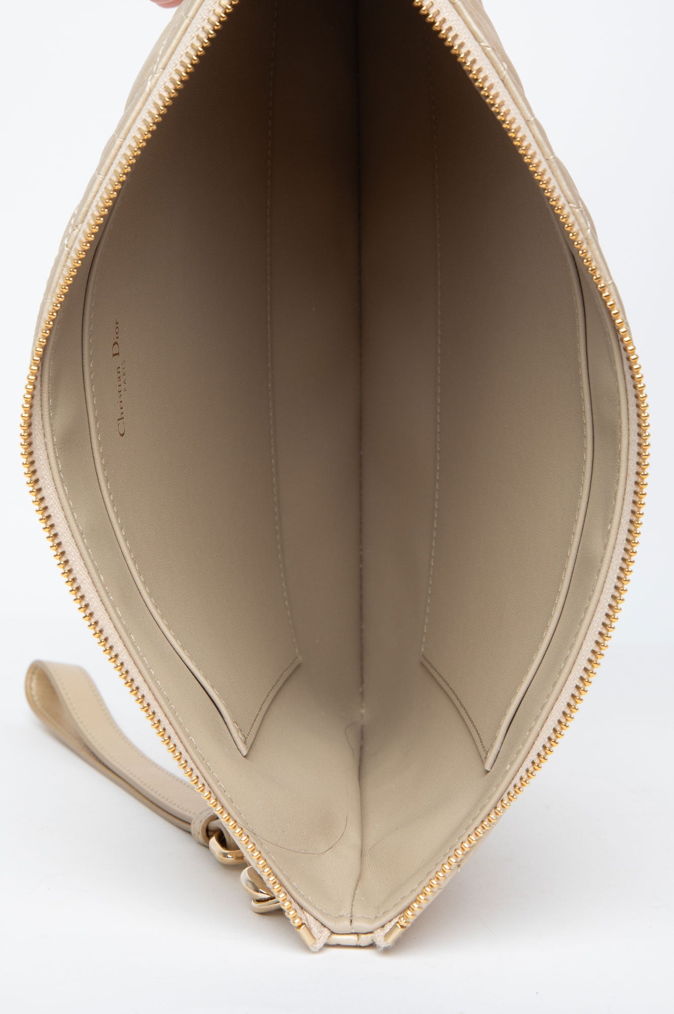 Christian Dior Cannage Calfskin Caro Daily Pouch