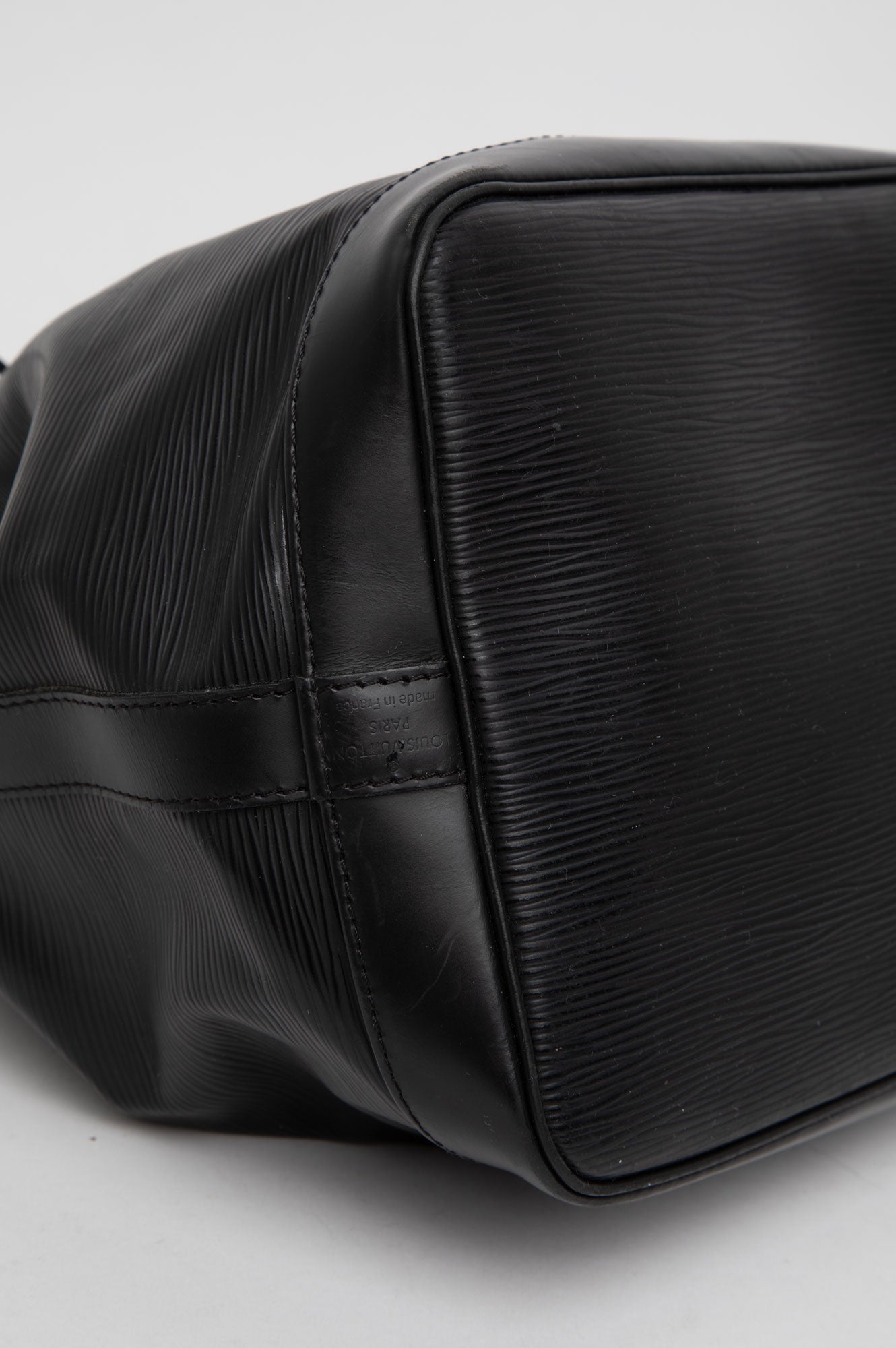 Louis Vuitton Black Epi Petit Noe NM Bag