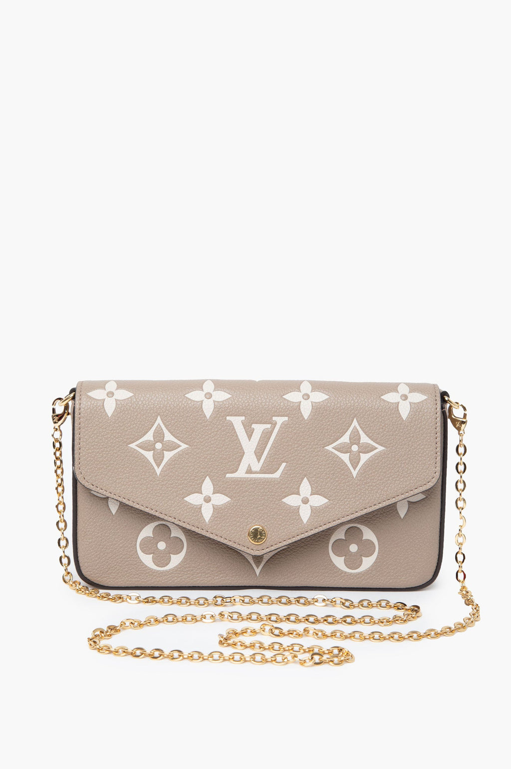 Louis Vuitton Beige Felicie Pochette Bag
