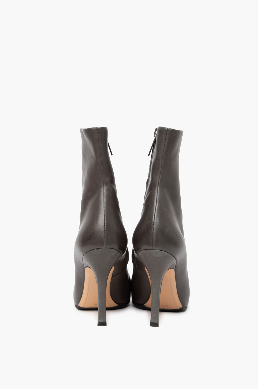 The Row Leather Grey Ankle Boots Size 37.5