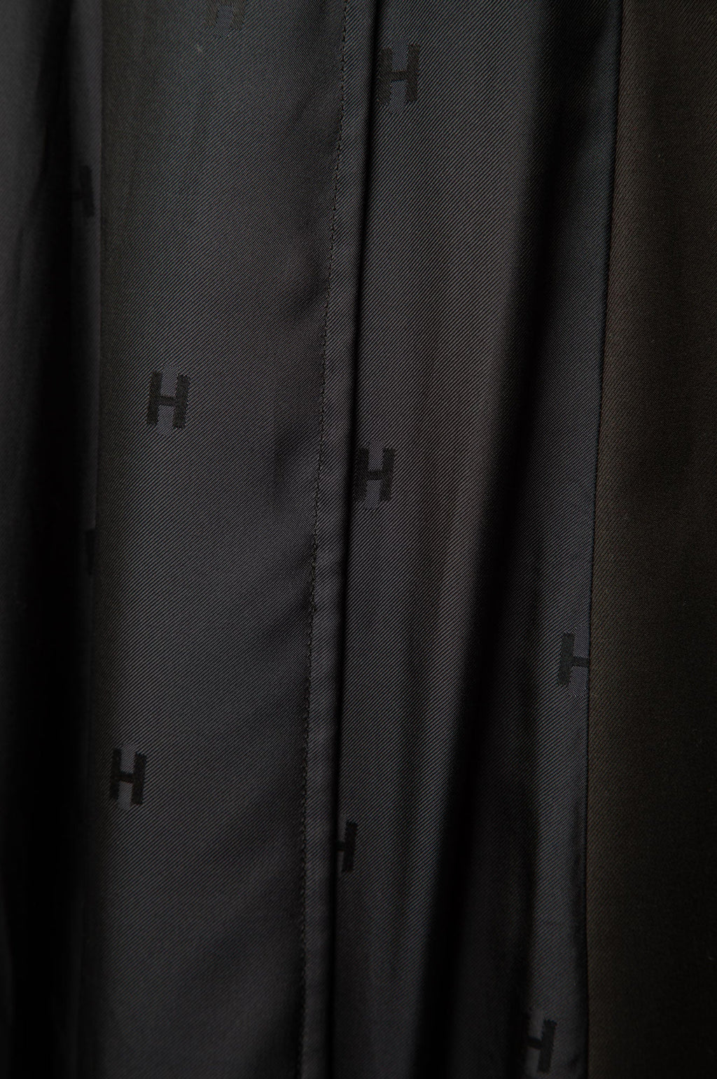 Hermes Black Trench Coat 36
