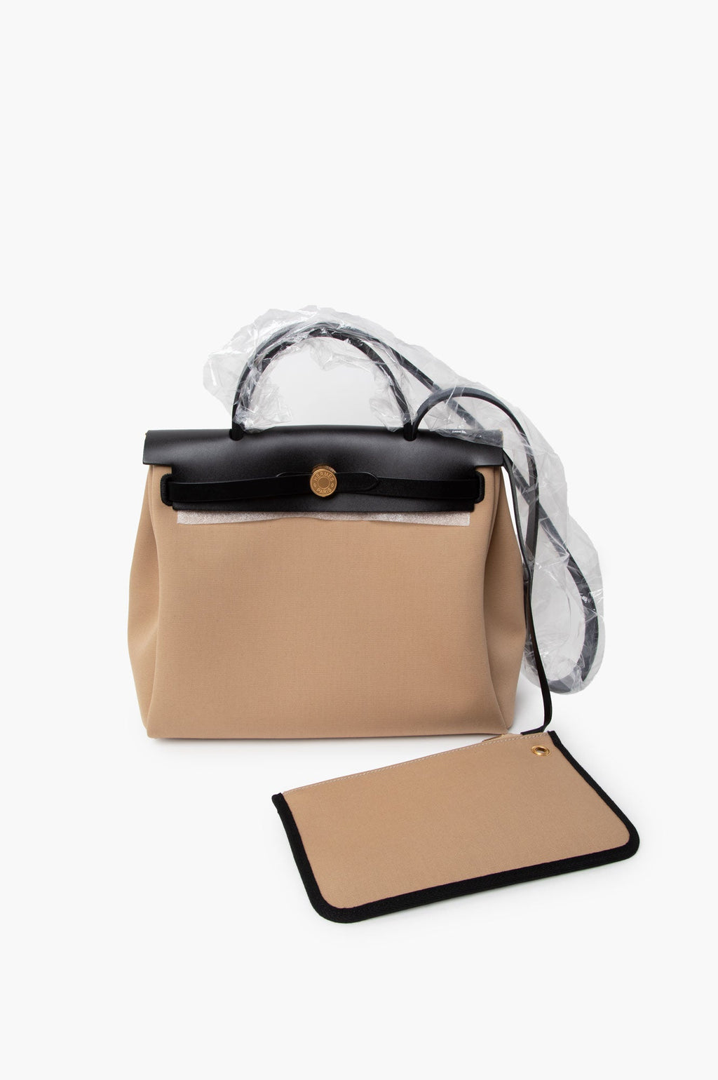 Hermes Beige Herbag 31 Shoulder Bag