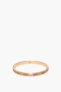 Tiffany & Co 18K Rose Gold Atlas 3 Diamonds Bangle Bracelet Size Medium