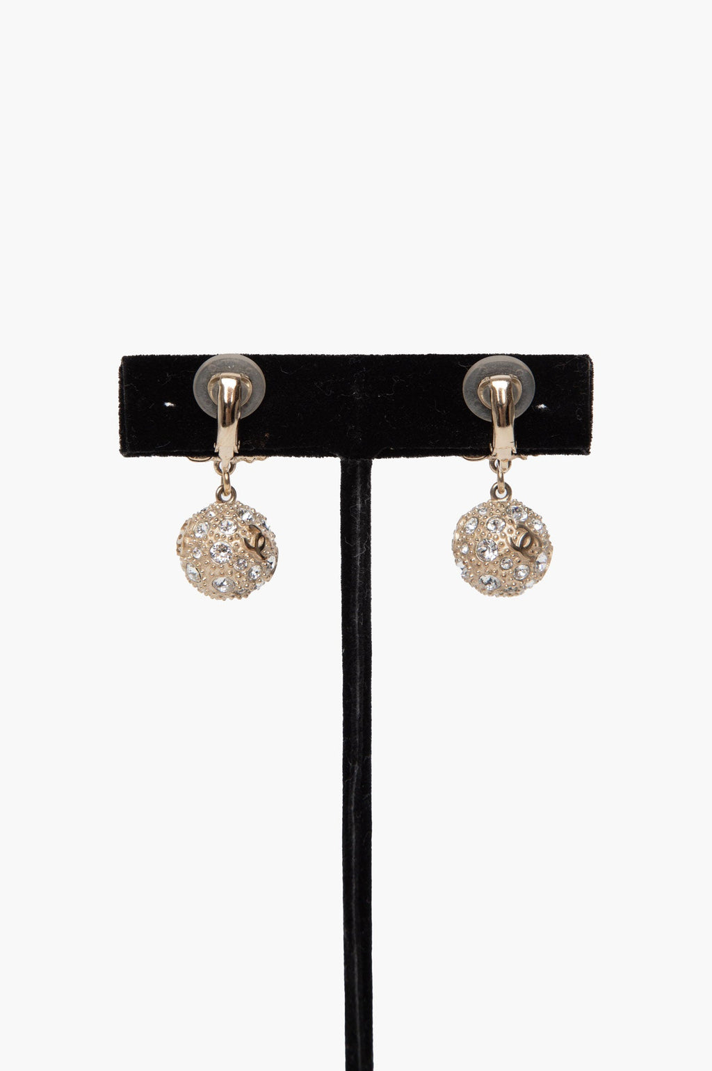 Chanel CC Logo Dangle Earrings