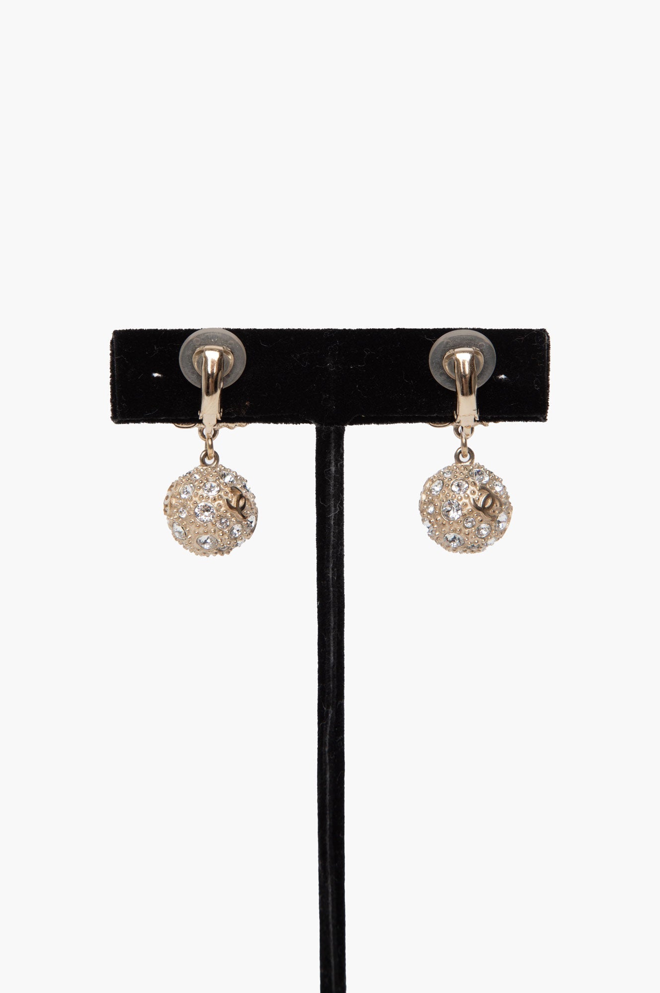 Chanel CC Logo Dangle Earrings
