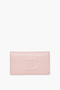 Chanel Pink Cavier Bi-Fold Wallet