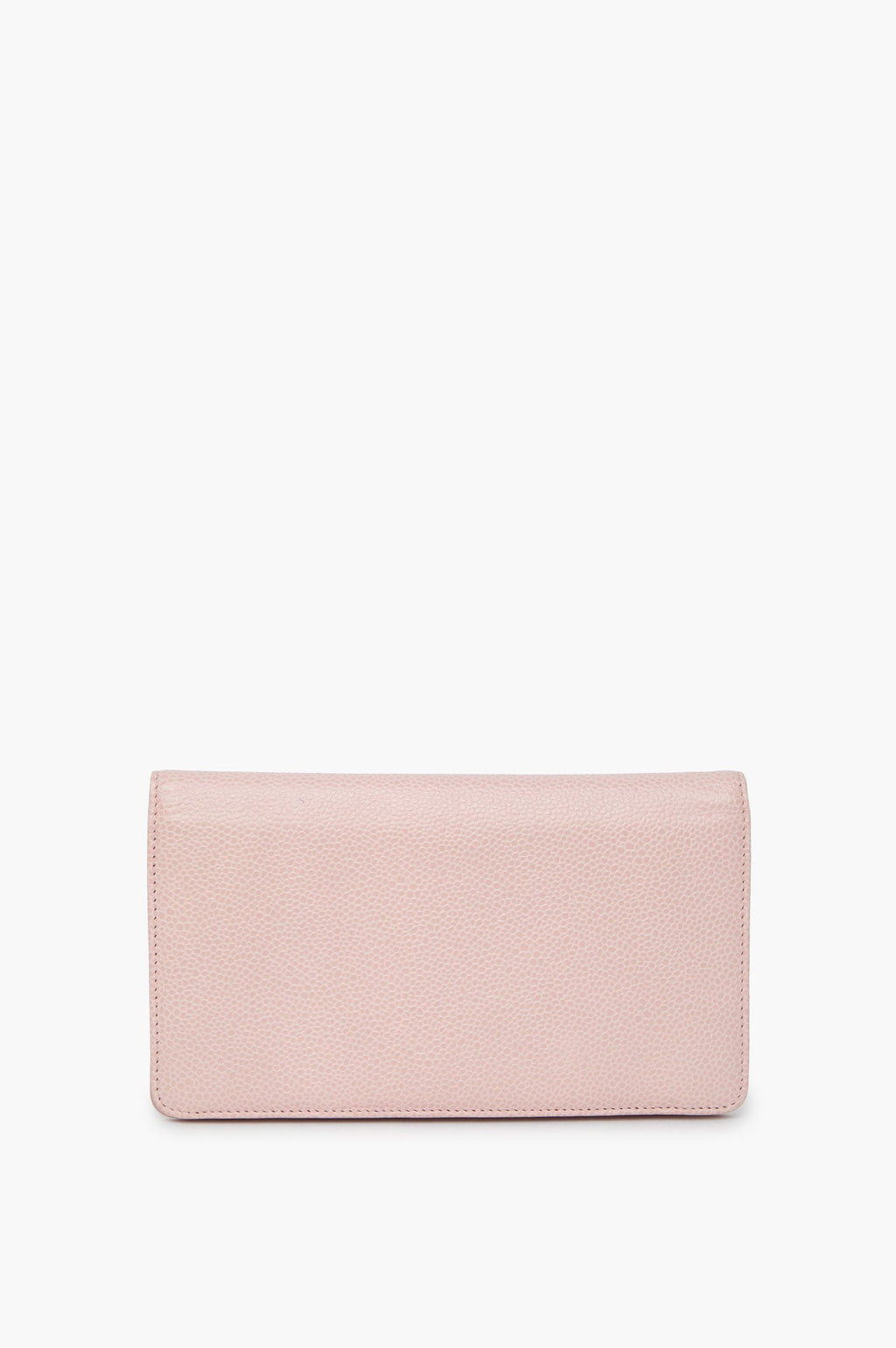 Chanel Pink Cavier Bi-Fold Wallet