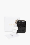 Christian Dior Black Patent Small Lady Dior Voyageur Coin Purse