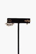 Christian Dior Gold Tone J'Adior Bee Earrings