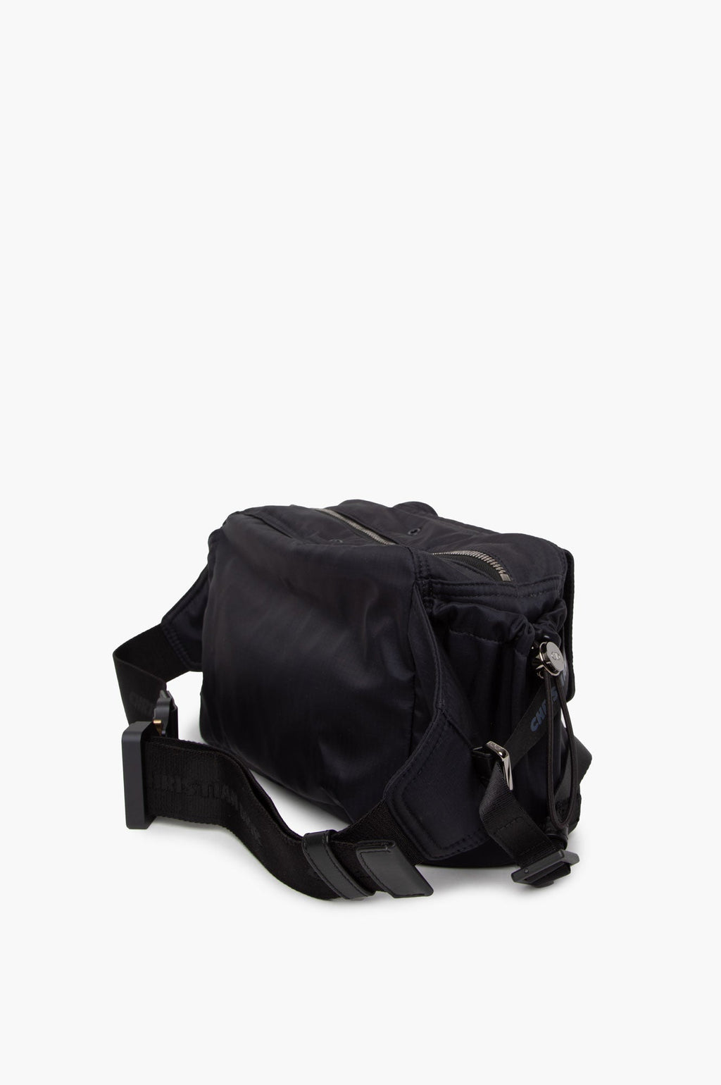 Christian Dior Black Nylon Saddle Waist Bag