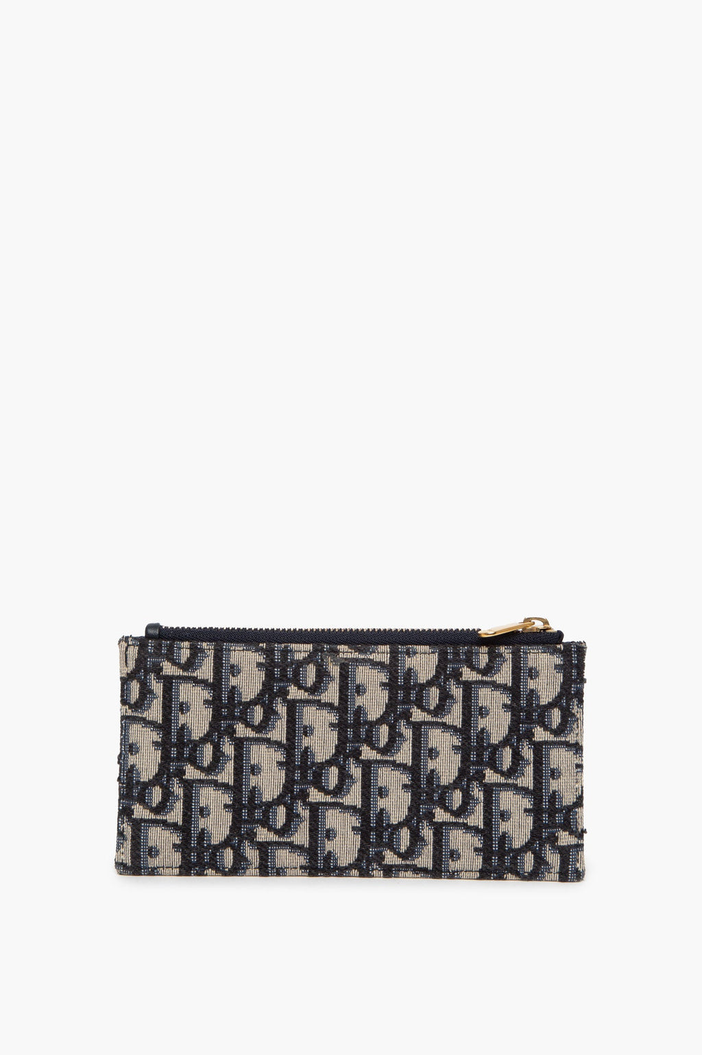 Christian Dior Oblique Saddle Wallet On Chain With Pouch