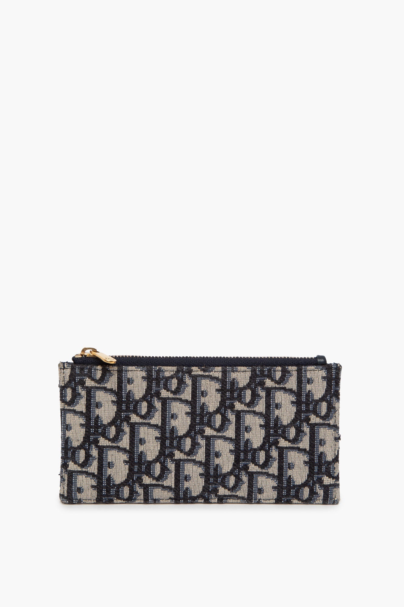 Christian Dior Oblique Saddle Wallet On Chain With Pouch