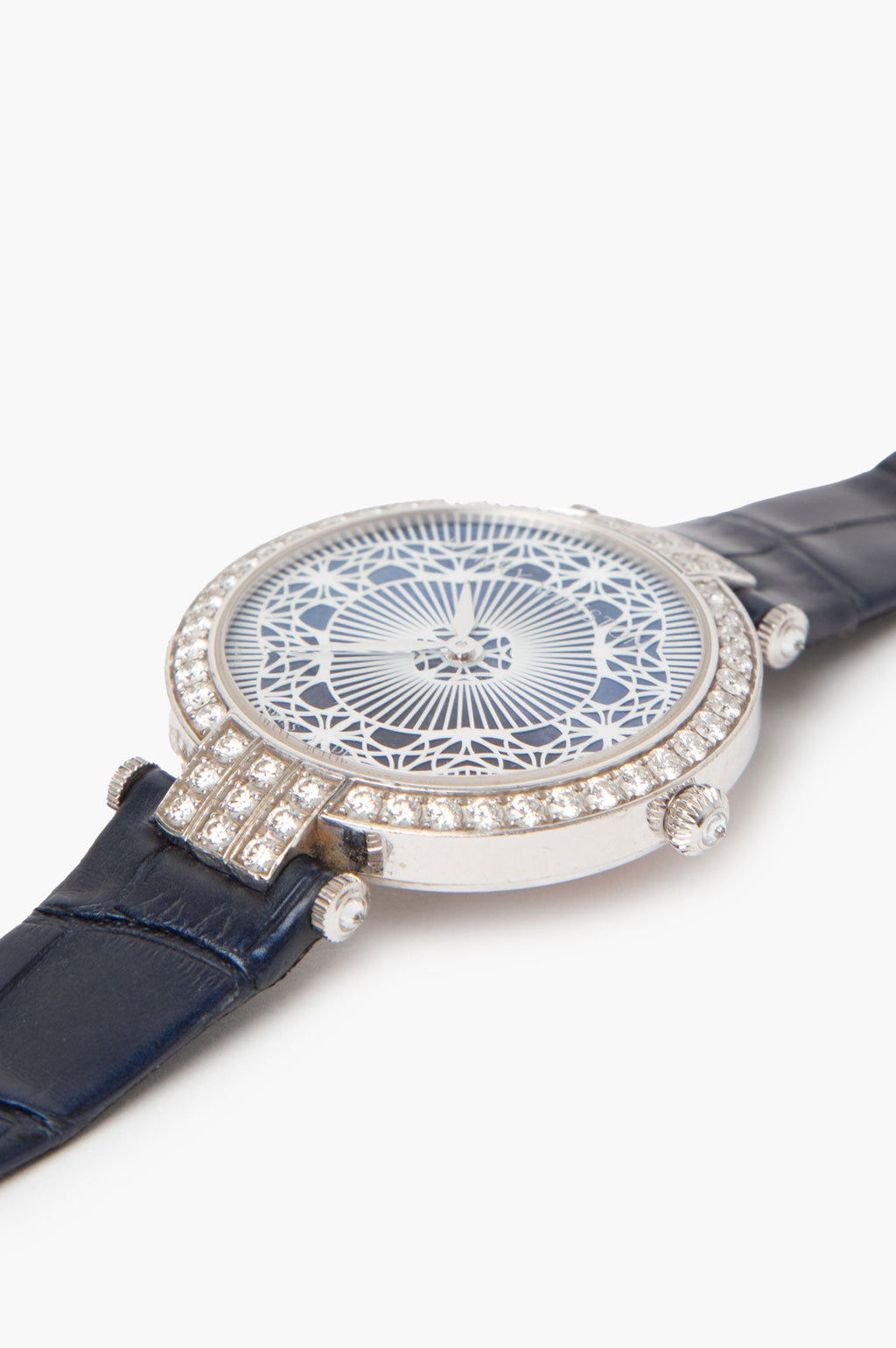 Harry Winston Blue Premier Pearly Lace Automatic 36mm Watch
