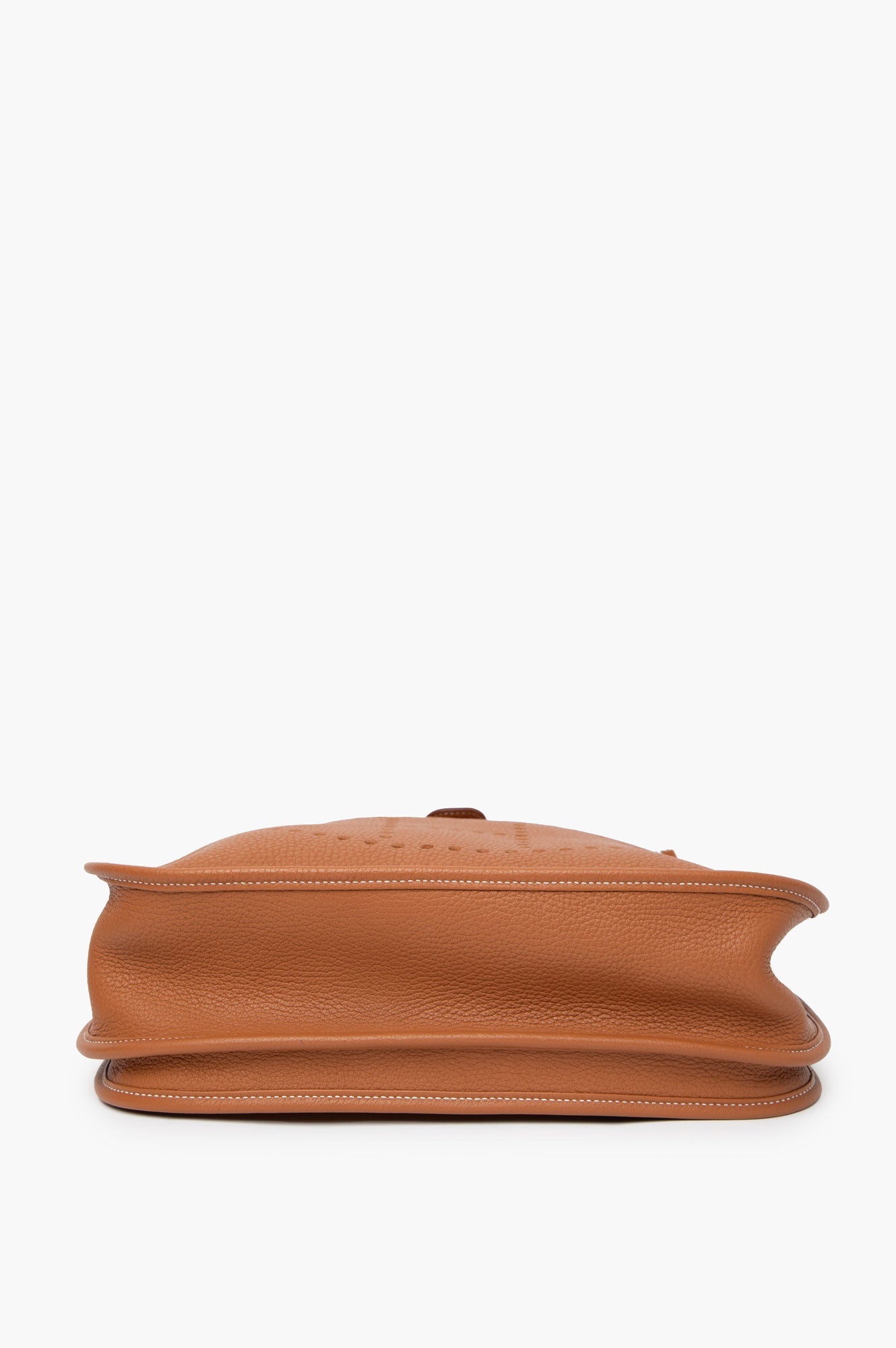 Hermes 2015 Gold Evelyne GM Clemence Palladium Bag