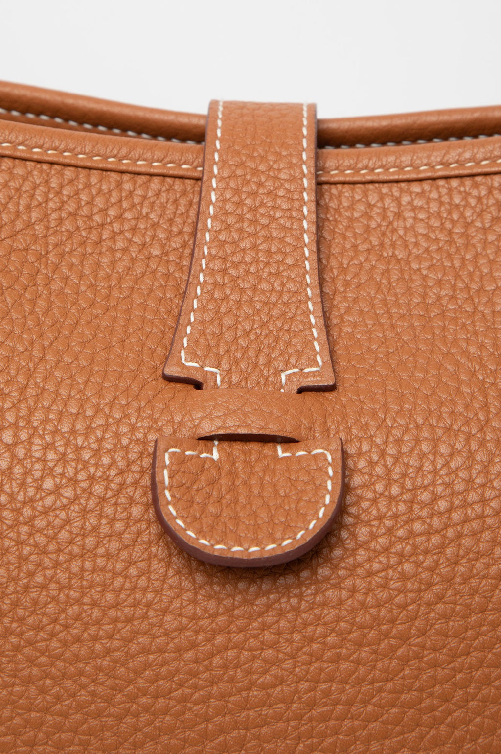 Hermes 2015 Gold Evelyne GM Clemence Palladium Bag