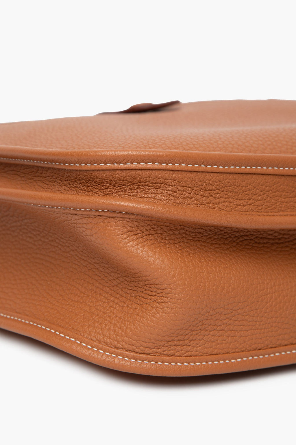 Hermes 2015 Gold Evelyne GM Clemence Palladium Bag