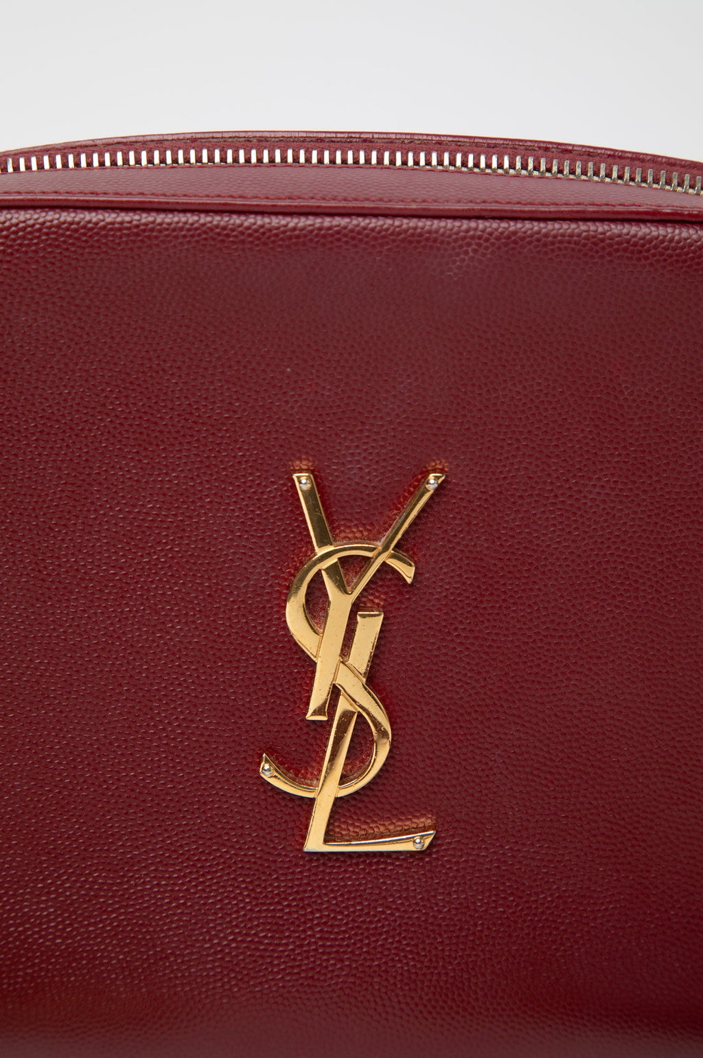 Saint Laurent Burgundy Camera Bag