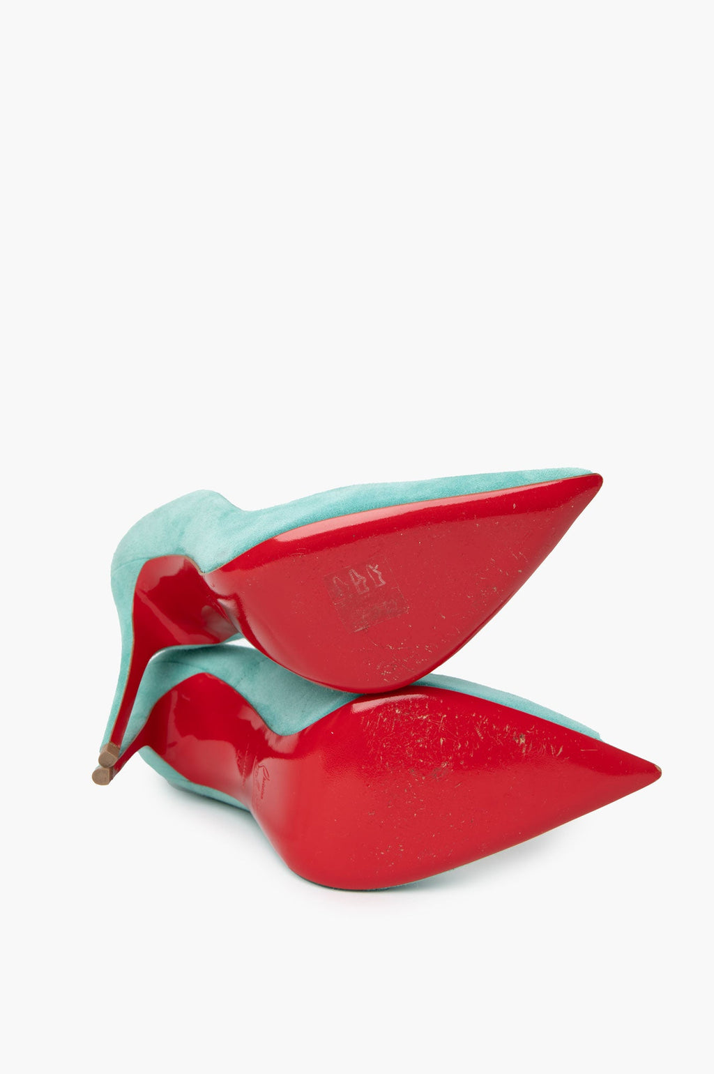 Christian Louboutin So Kate Suede Blue Size 38