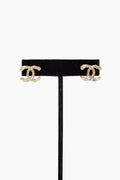 Chanel CC Logo With Crystal Earrings