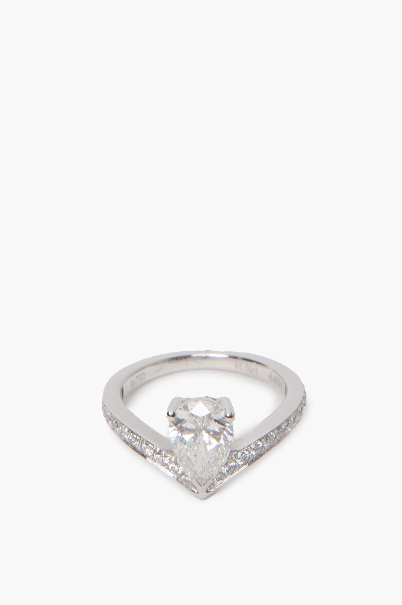Joséphine Aigrette Wedding White Gold Diamond Ring