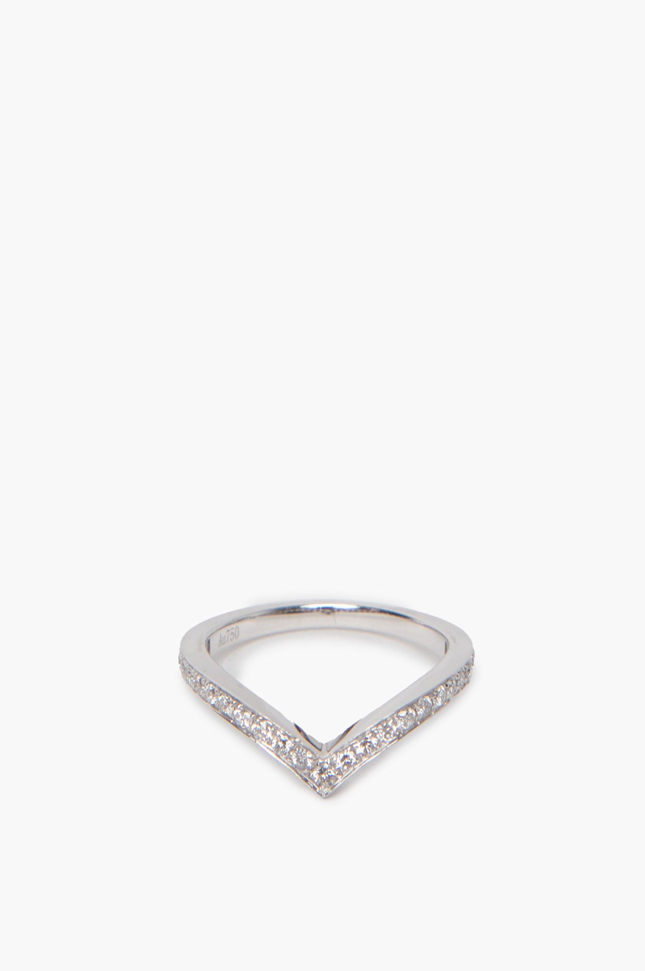 Joséphine Aigrette White Gold Diamond Wedding Band
