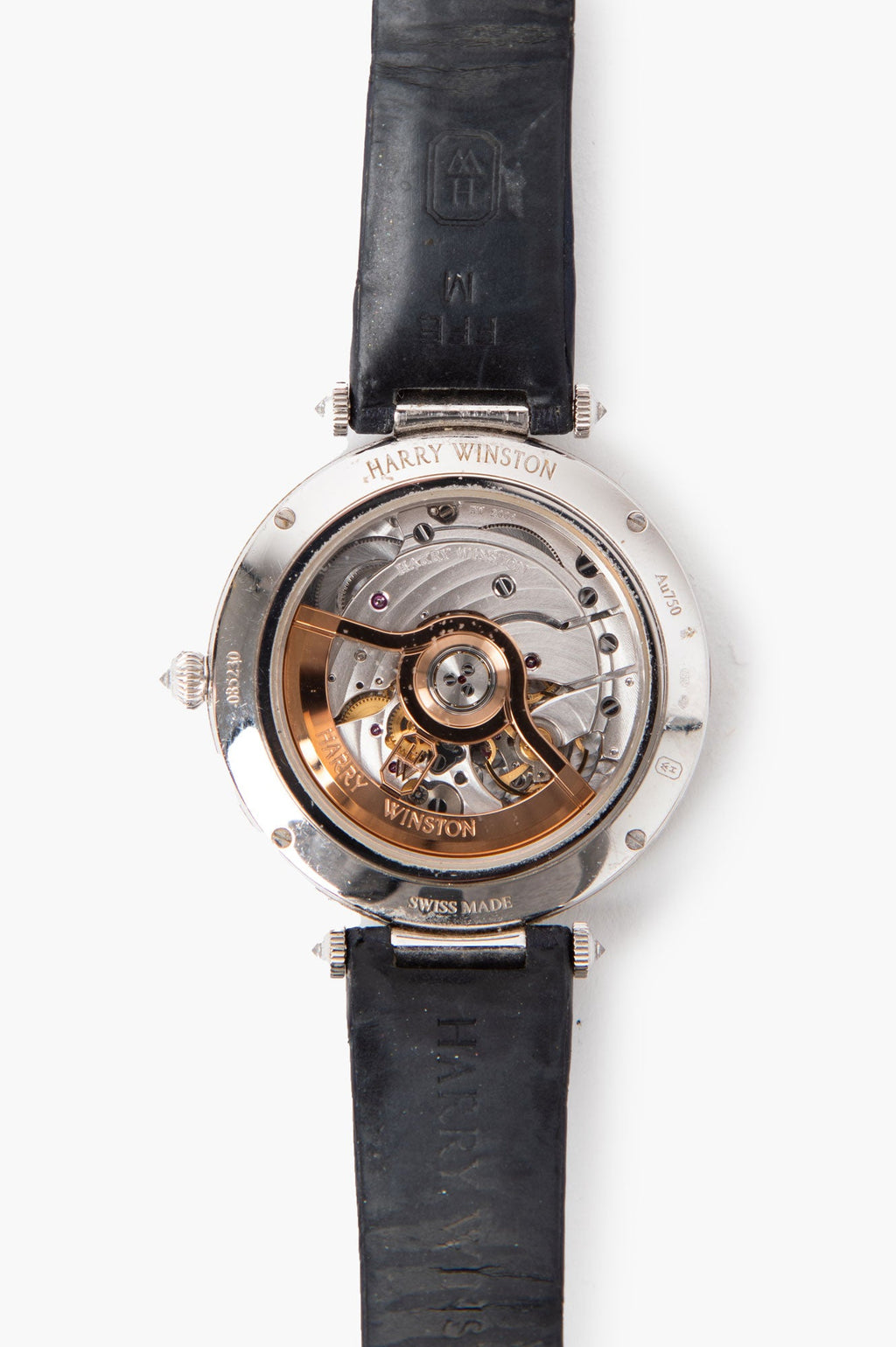 Harry Winston Blue Premier Pearly Lace Automatic 36mm Watch