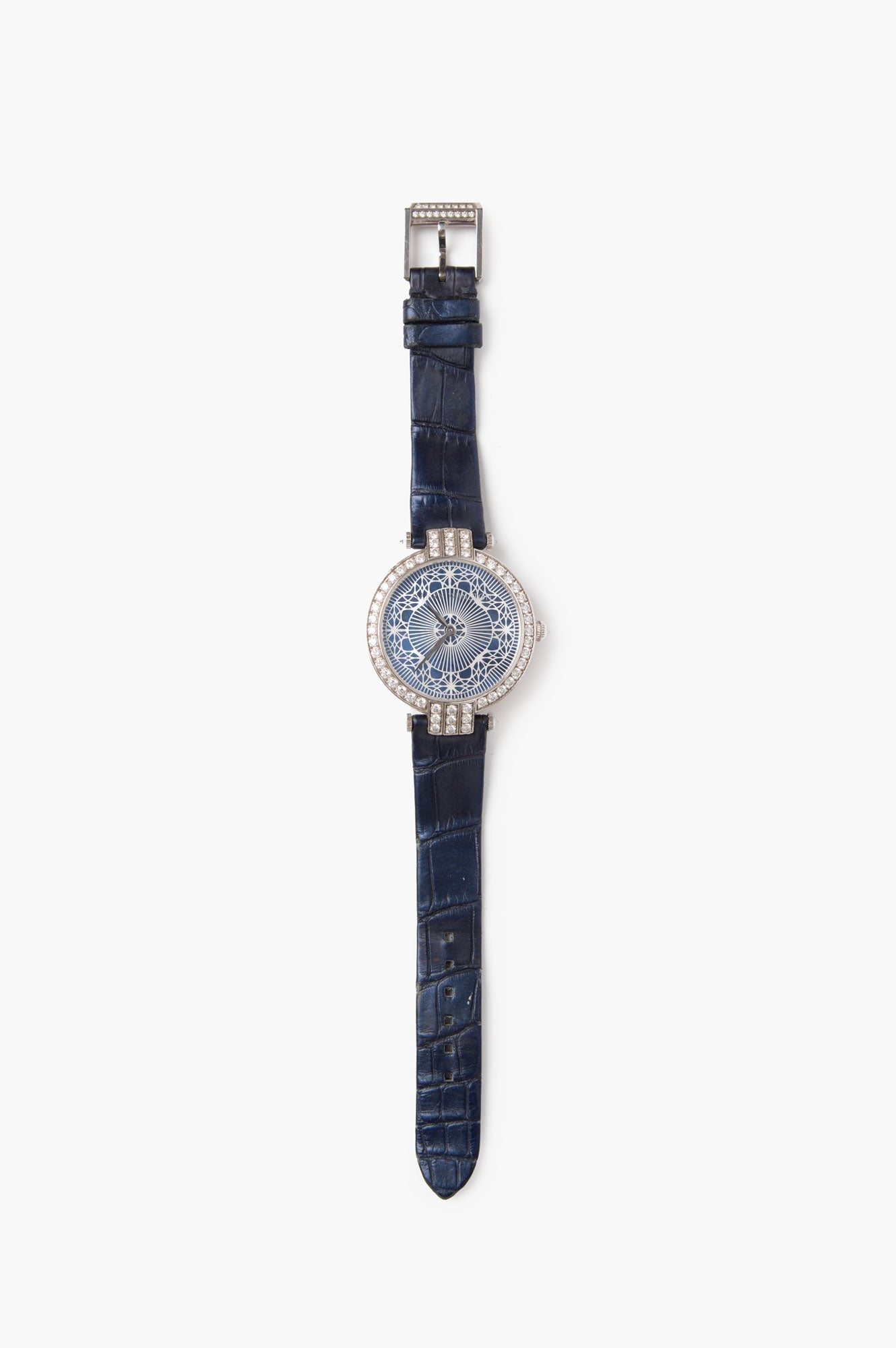 Harry Winston Blue Premier Pearly Lace Automatic 36mm Watch