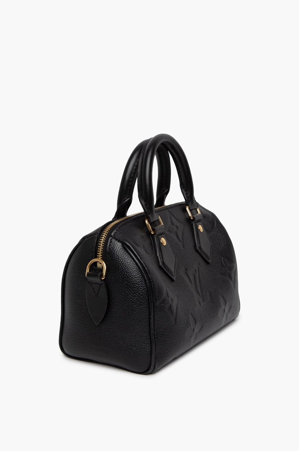 Louis Vuitton Black Monogram Empreinte Speedy 20 Bag