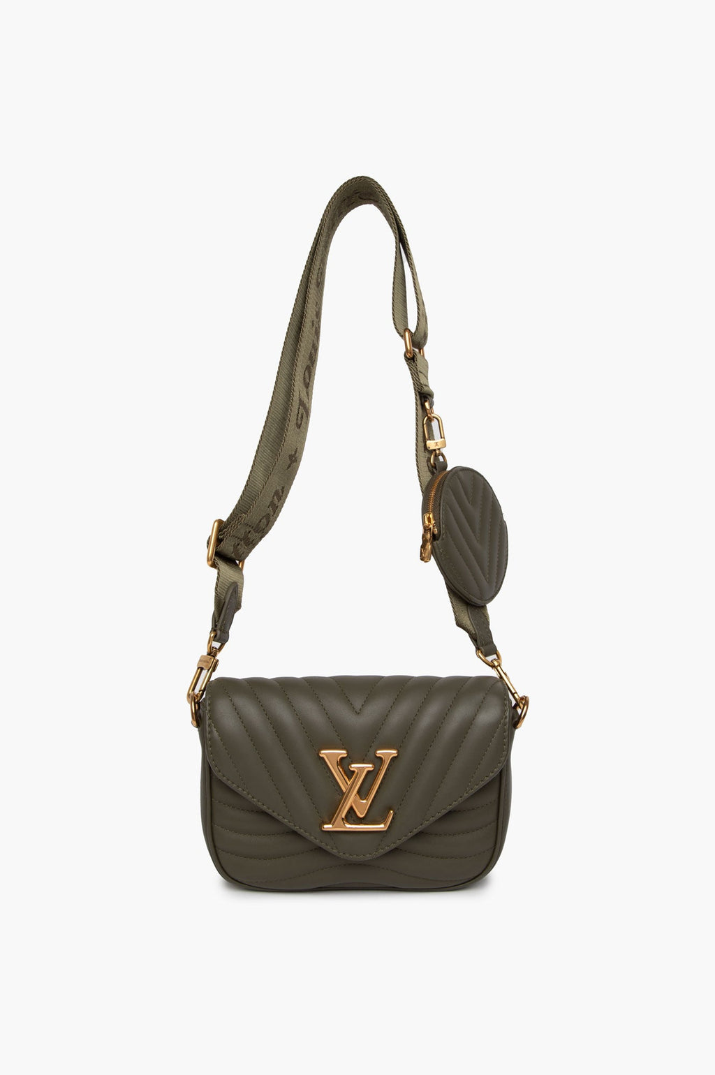 Louis Vuitton Small Green New Wave Multi Pochette Bag